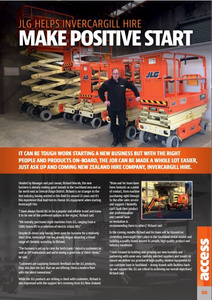 JLG helps Invercargill Hire make positive start